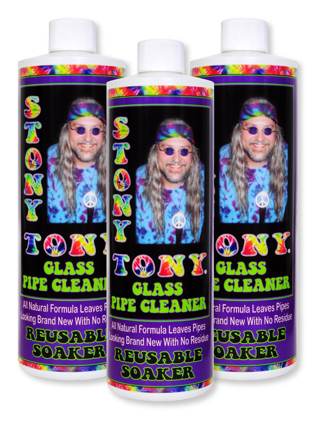 Stony Tony Glass Pipe Cleaner (3) 16oz